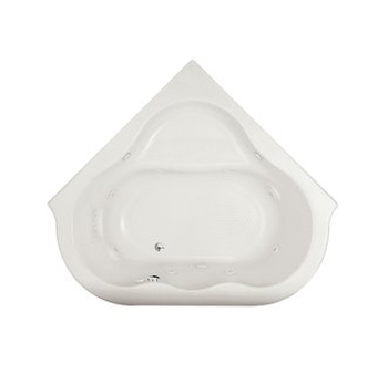 American Standard 6060VC Drop In Corner EverClean Whirlpool Tub - White